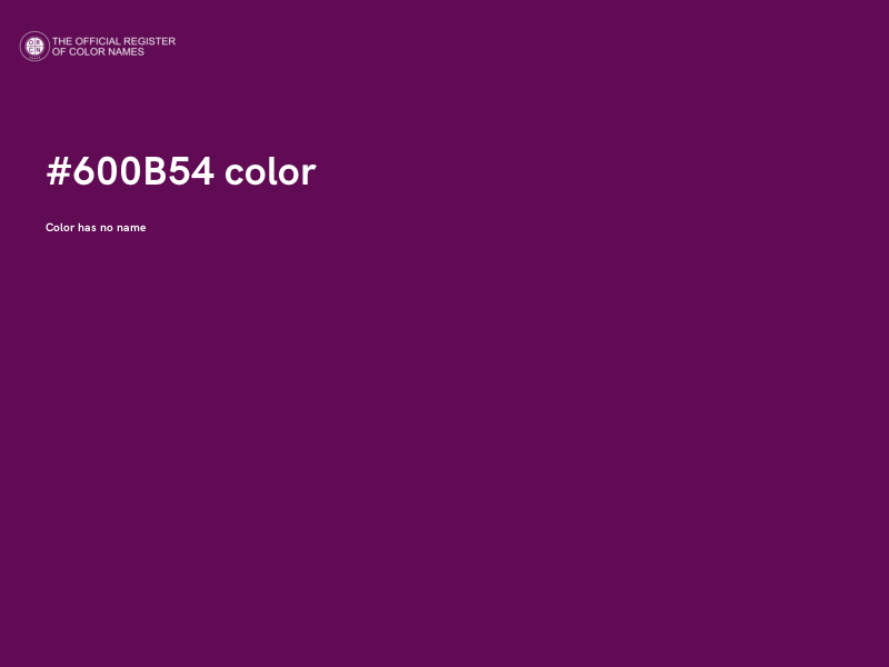#600B54 color image