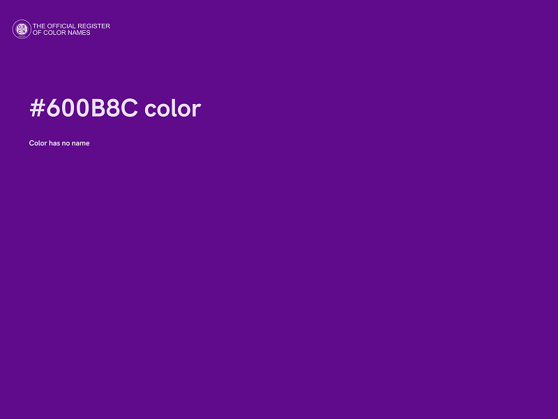 #600B8C color image