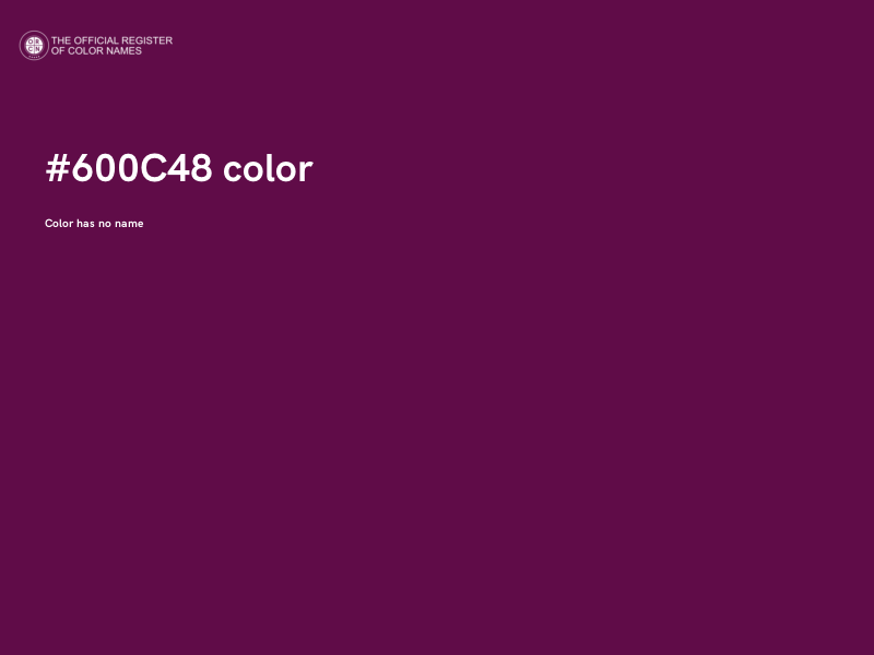 #600C48 color image