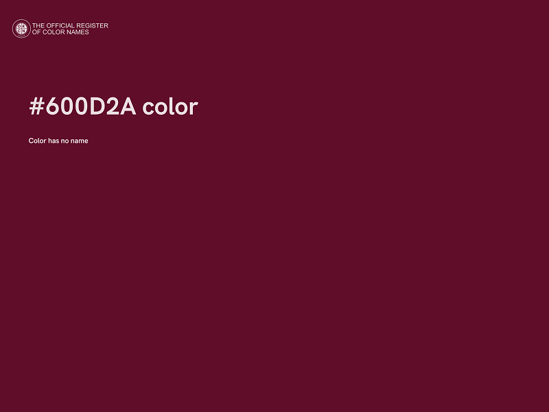 #600D2A color image