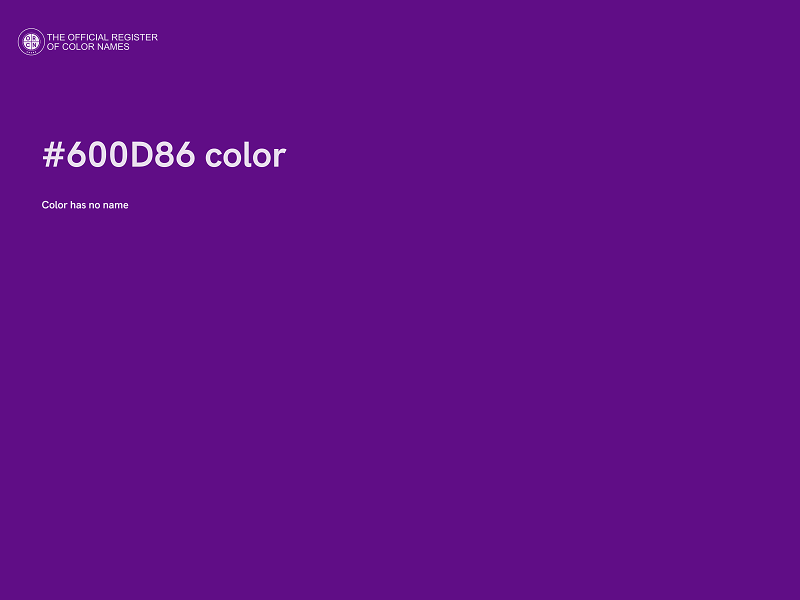 #600D86 color image