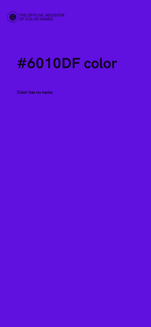 #6010DF color image