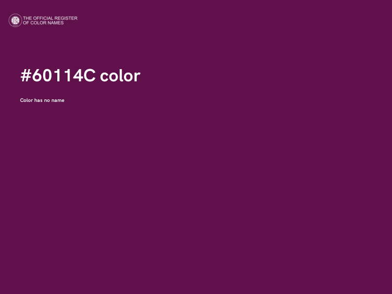 #60114C color image