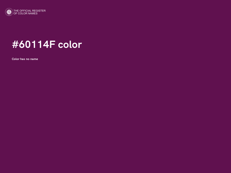 #60114F color image