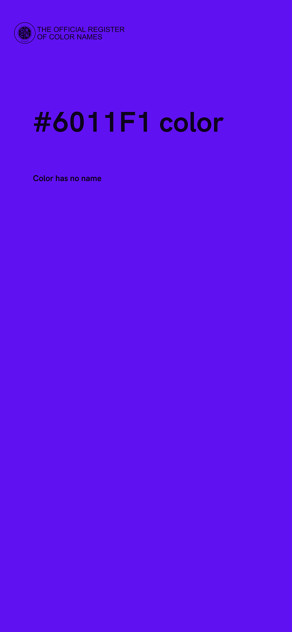 #6011F1 color image