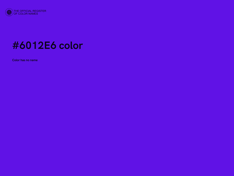 #6012E6 color image