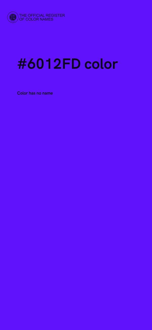 #6012FD color image