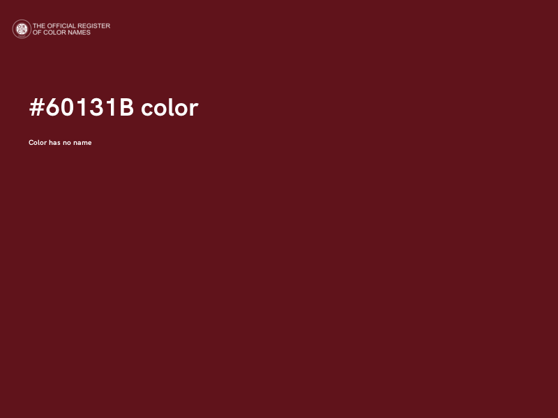 #60131B color image