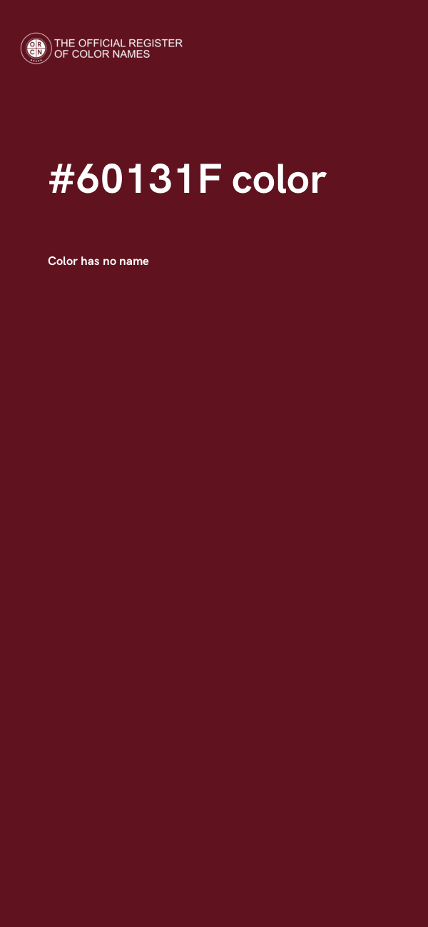 #60131F color image