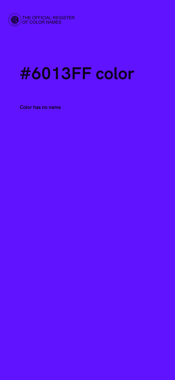 #6013FF color image