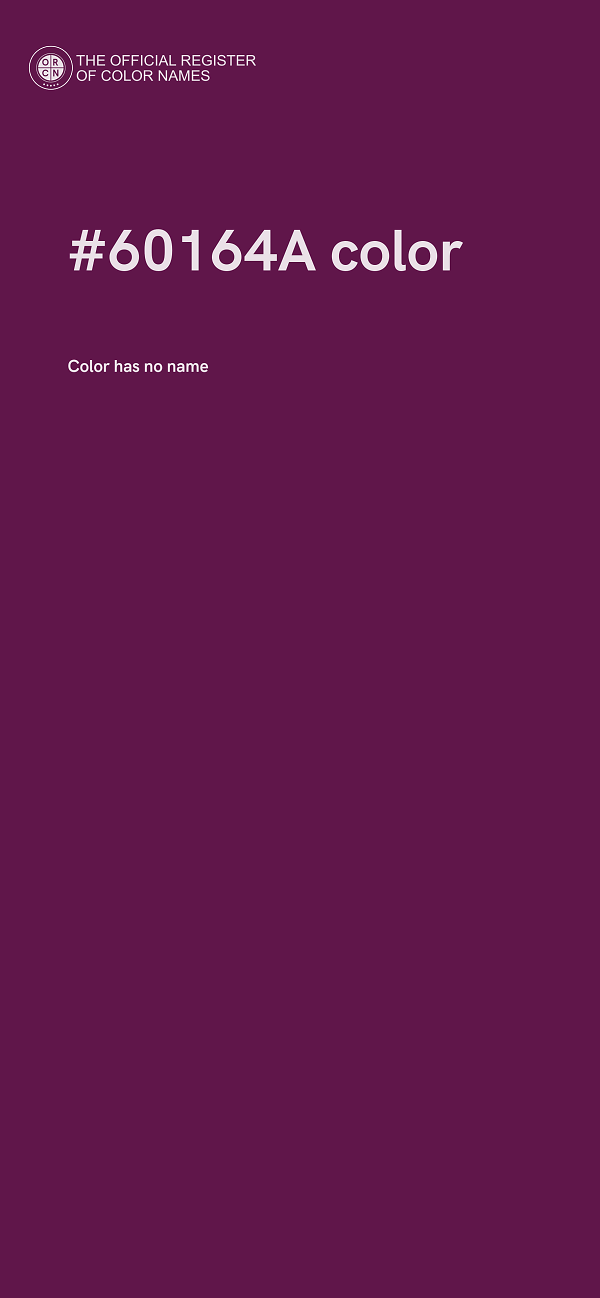 #60164A color image