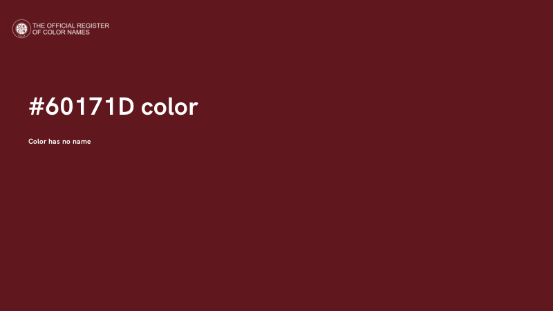 #60171D color image