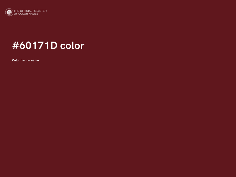 #60171D color image