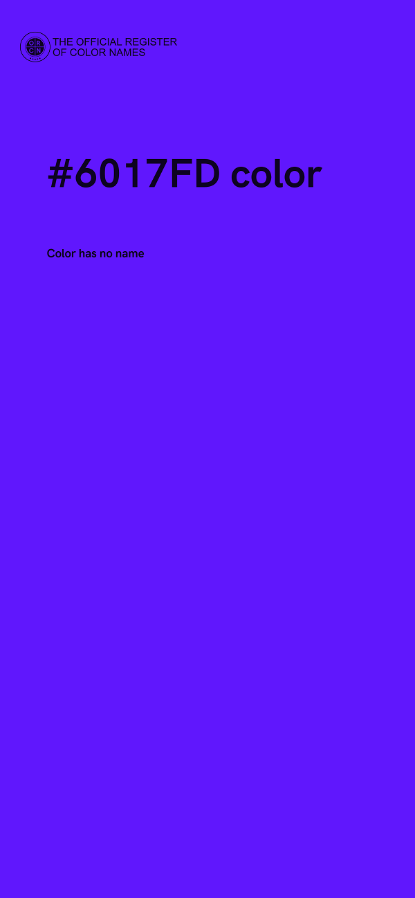 #6017FD color image