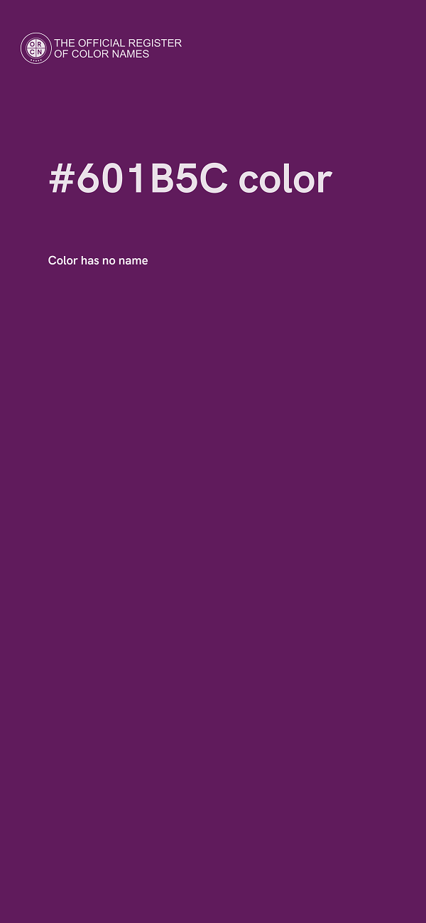 #601B5C color image