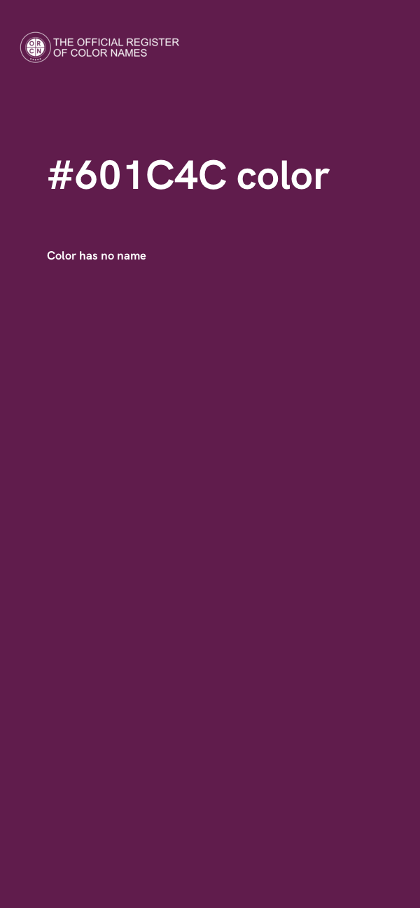 #601C4C color image