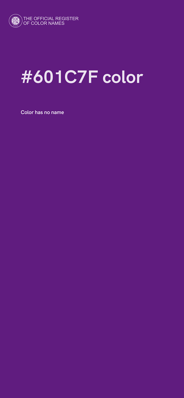 #601C7F color image