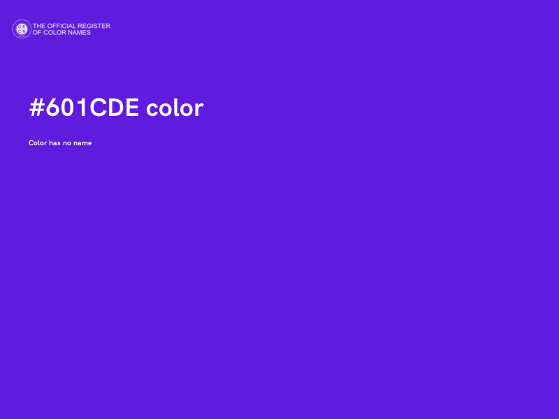 #601CDE color image