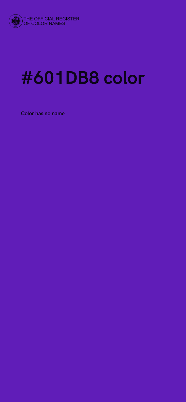 #601DB8 color image