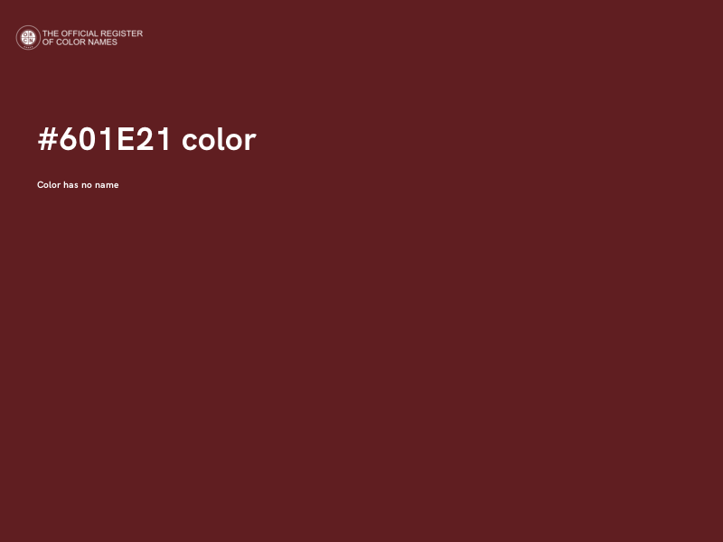 #601E21 color image