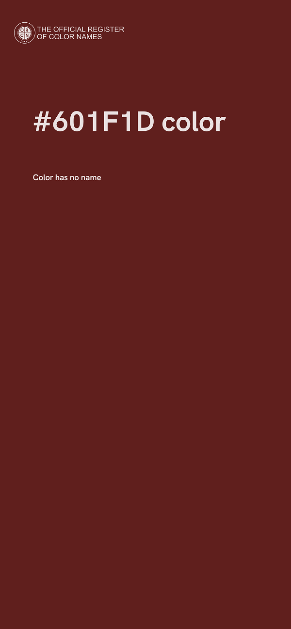 #601F1D color image