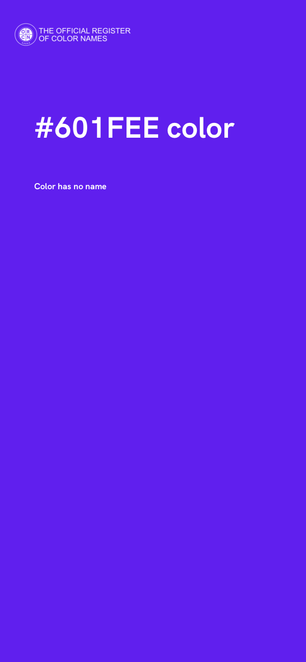 #601FEE color image