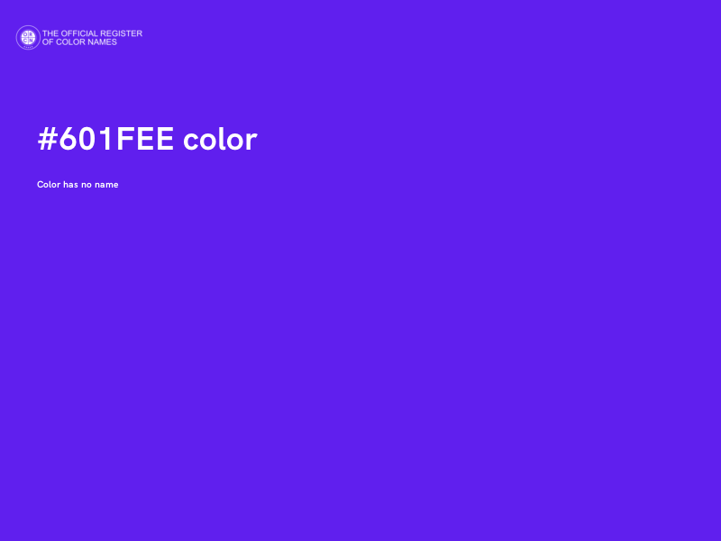 #601FEE color image