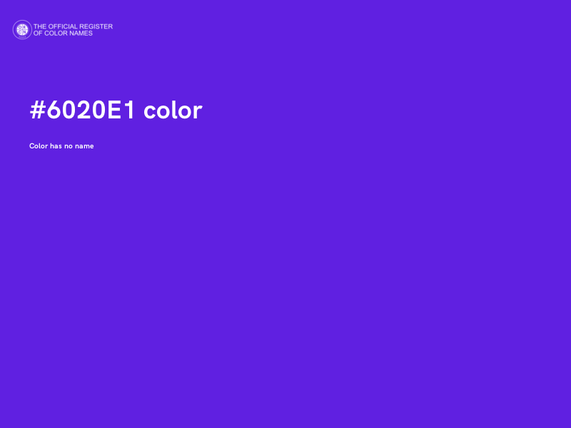 #6020E1 color image