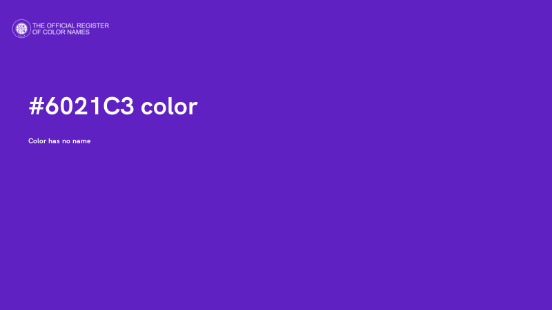 #6021C3 color image