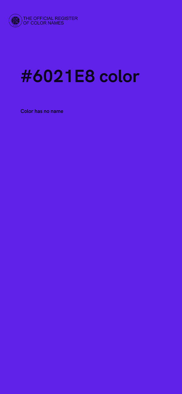 #6021E8 color image