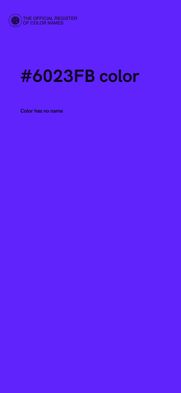 #6023FB color image