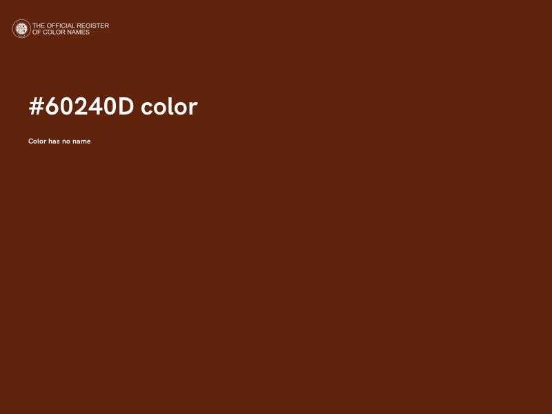 #60240D color image