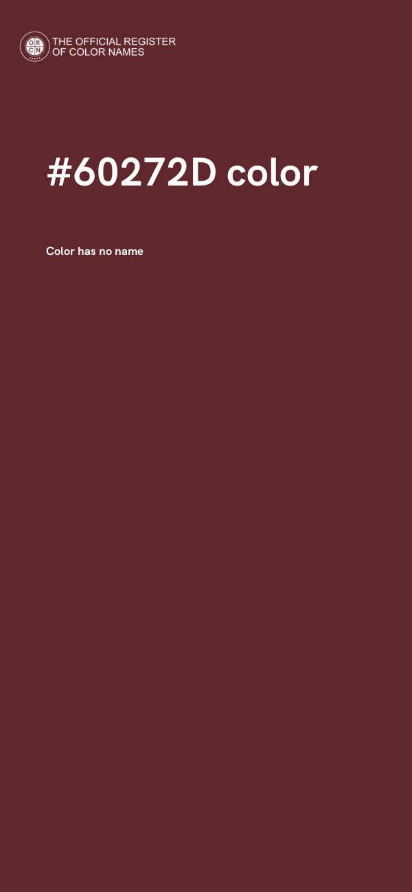 #60272D color image