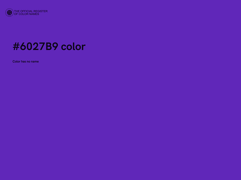 #6027B9 color image