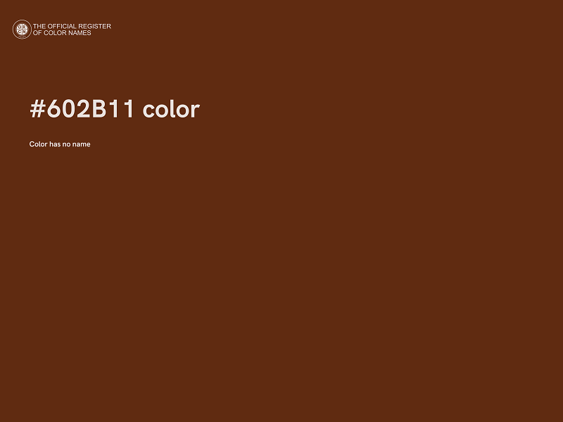 #602B11 color image