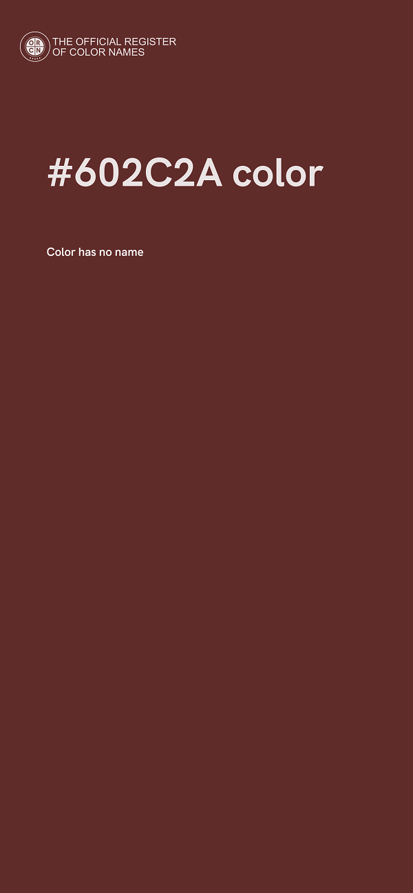 #602C2A color image