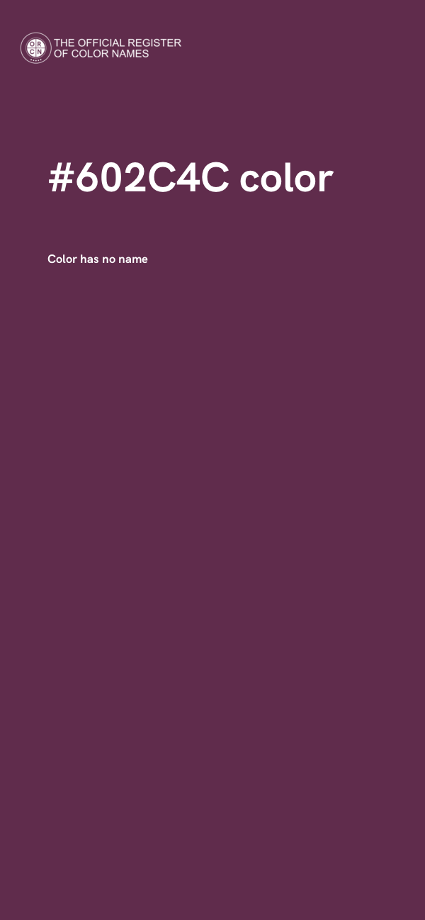 #602C4C color image