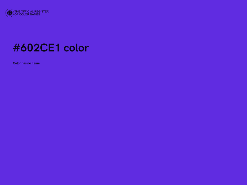 #602CE1 color image