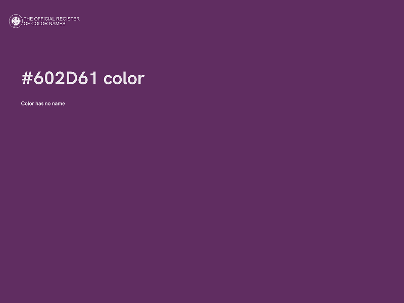 #602D61 color image