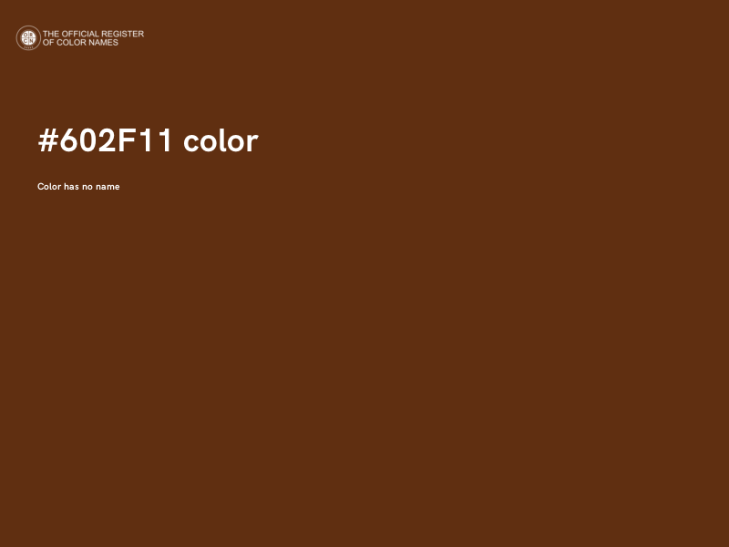 #602F11 color image