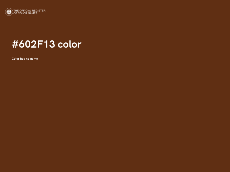#602F13 color image