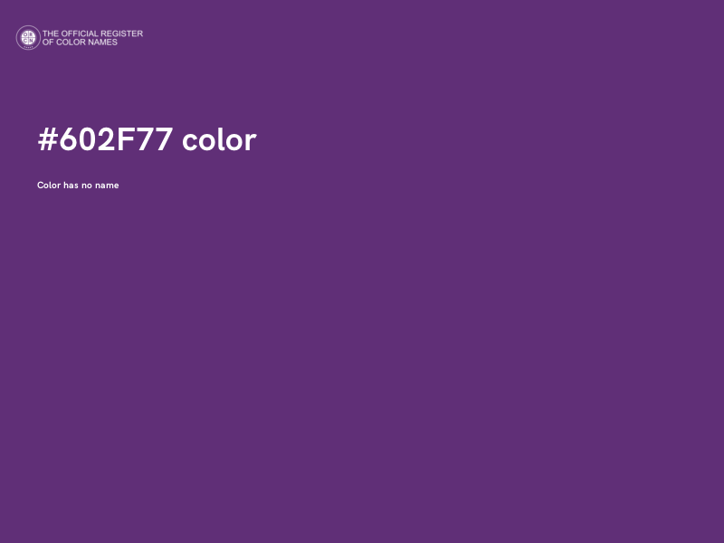 #602F77 color image