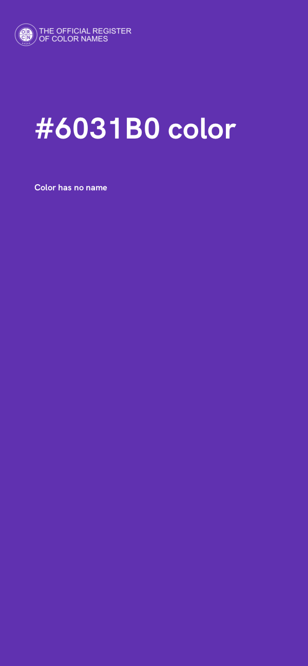 #6031B0 color image