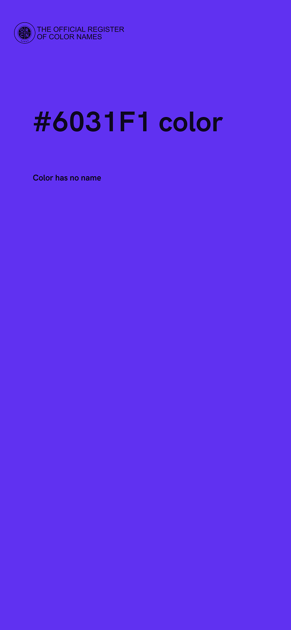 #6031F1 color image