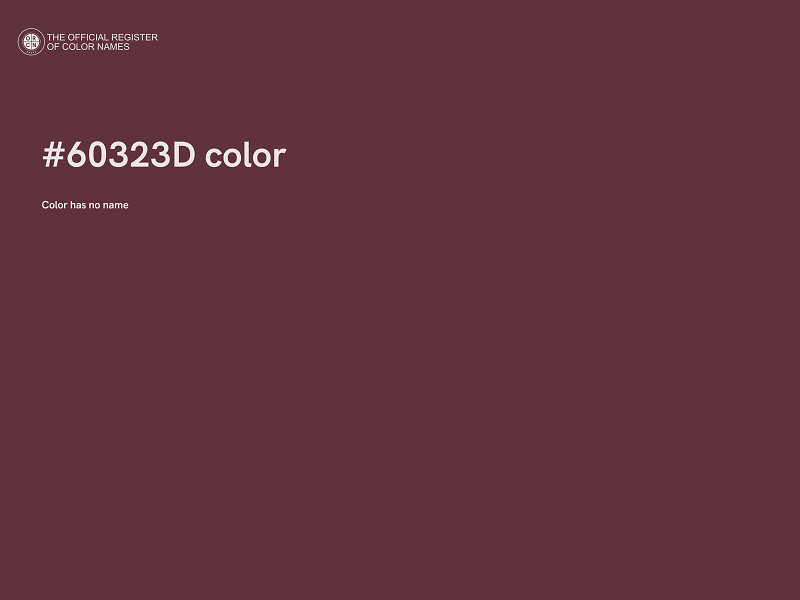 #60323D color image