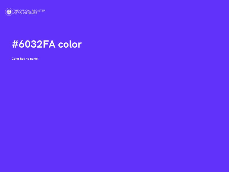 #6032FA color image