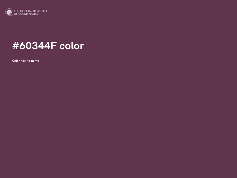 #60344F color image