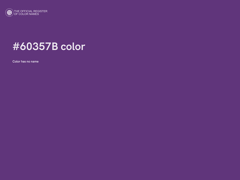 #60357B color image