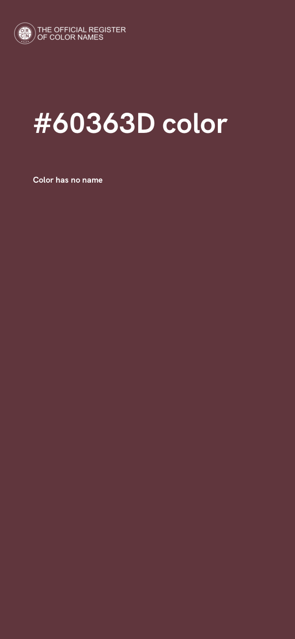#60363D color image