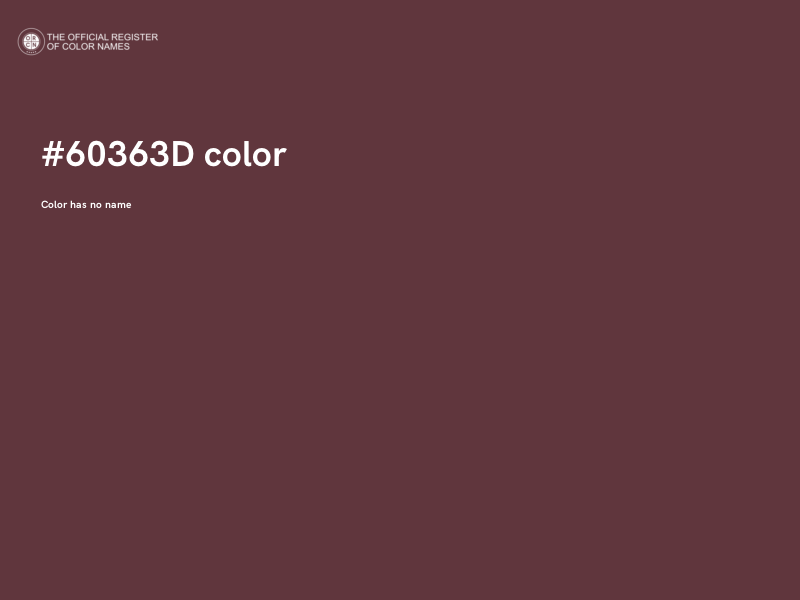 #60363D color image
